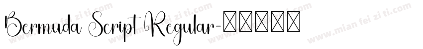 Bermuda Script Regular字体转换
